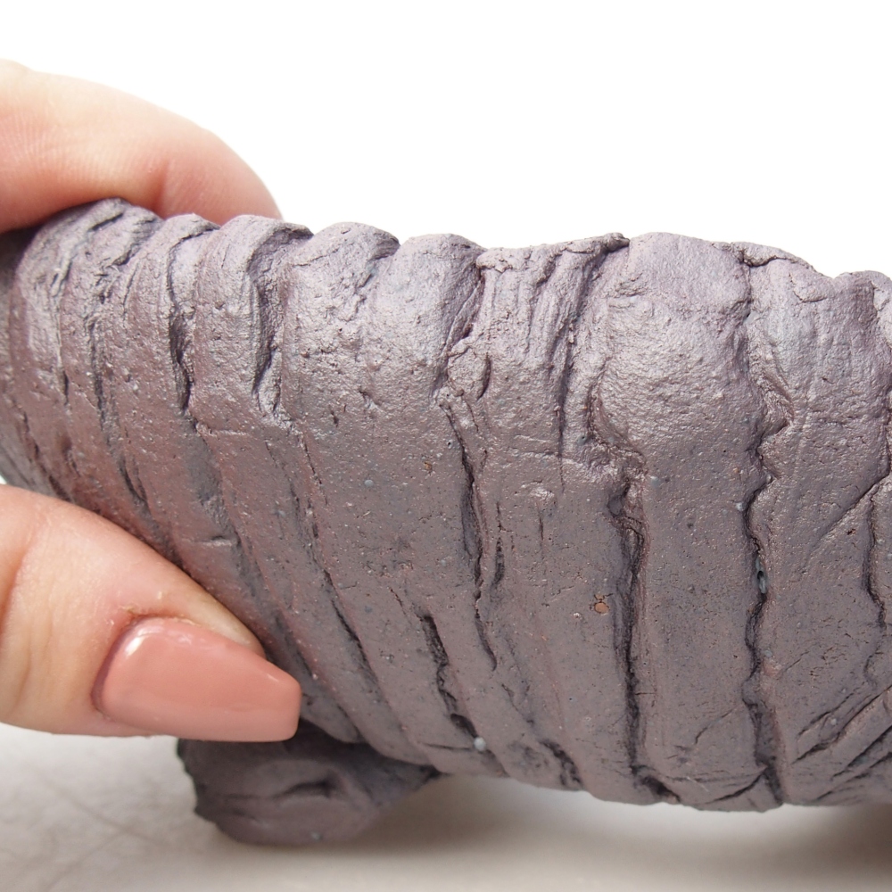 Bonsaischale aus Keramik 16,5 x 16,5 x 6,5 cm, metallfarben