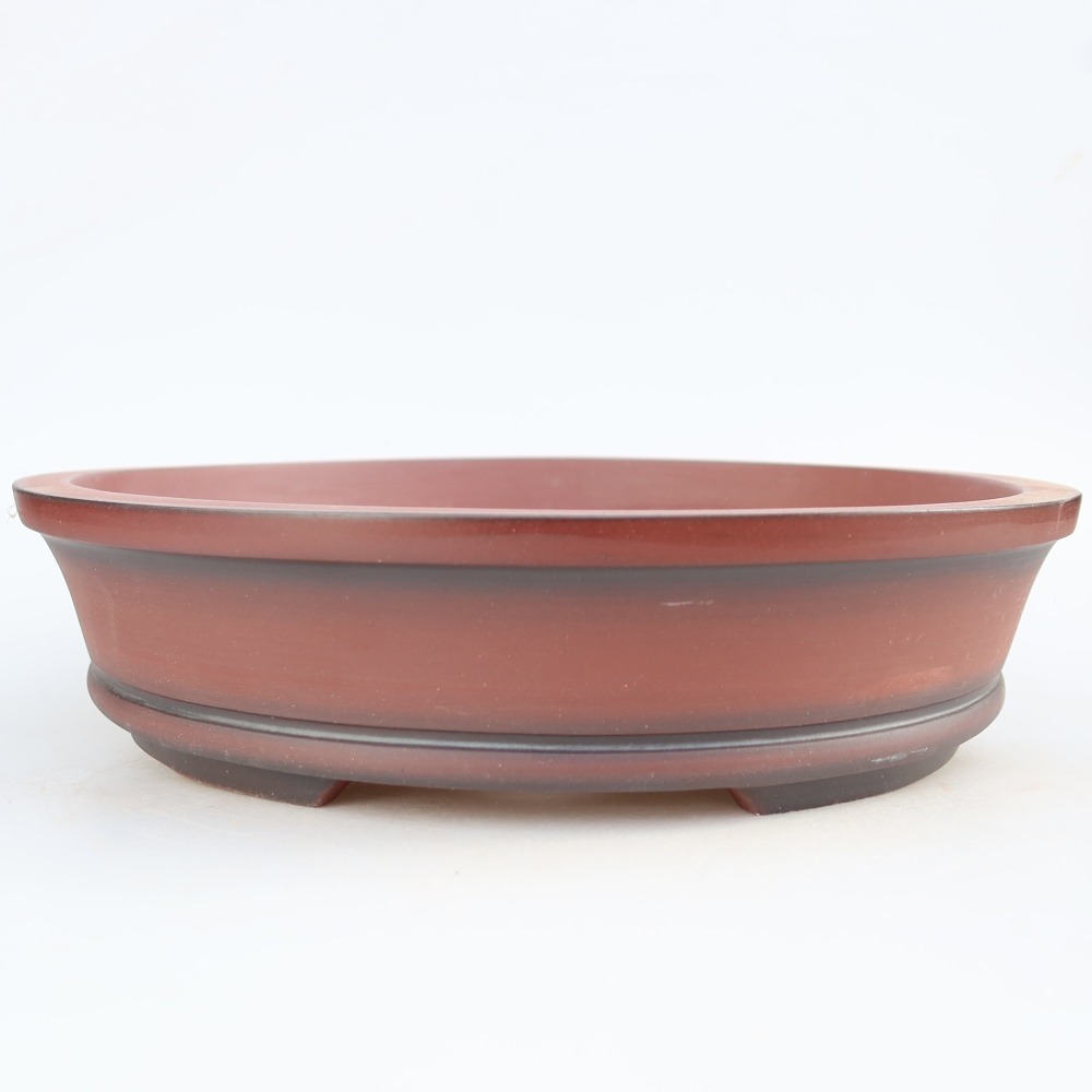 Keramikschale  30,5 x 30,5 x 7 cm, Farbe: Ziegelrot