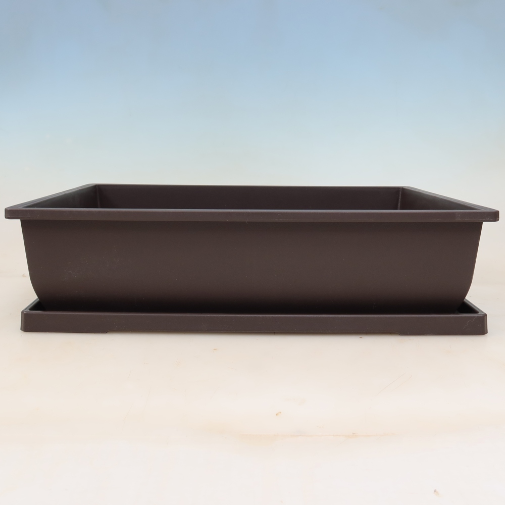 Bonsai-Schale + Untersetzer aus Kunststoff MP-6 – 41 x 30,5 x 10 cm