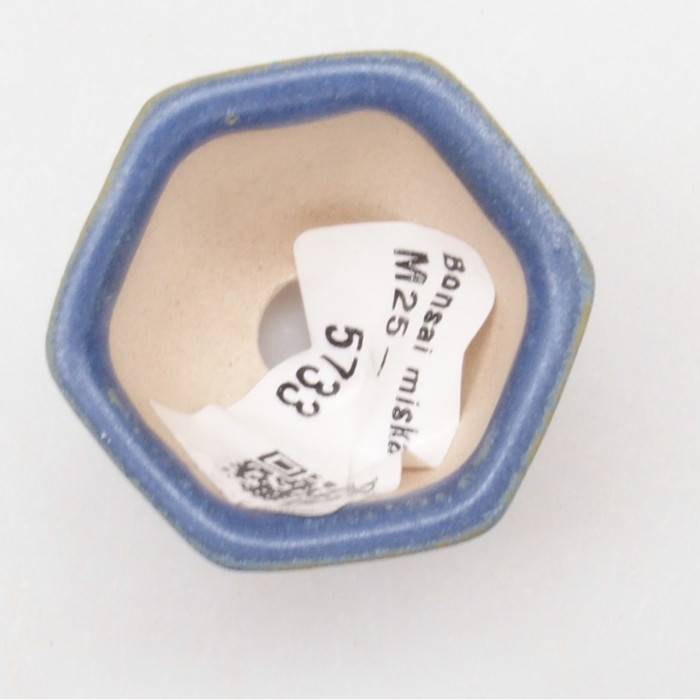 Mini-Bonsaischale 4 x 3,5 x 3 cm, Farbe blau