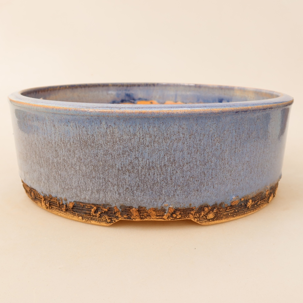 Keramik-Bonsai-Schale 23,5 x 23,5 x 8 cm, Farbe: Blau
