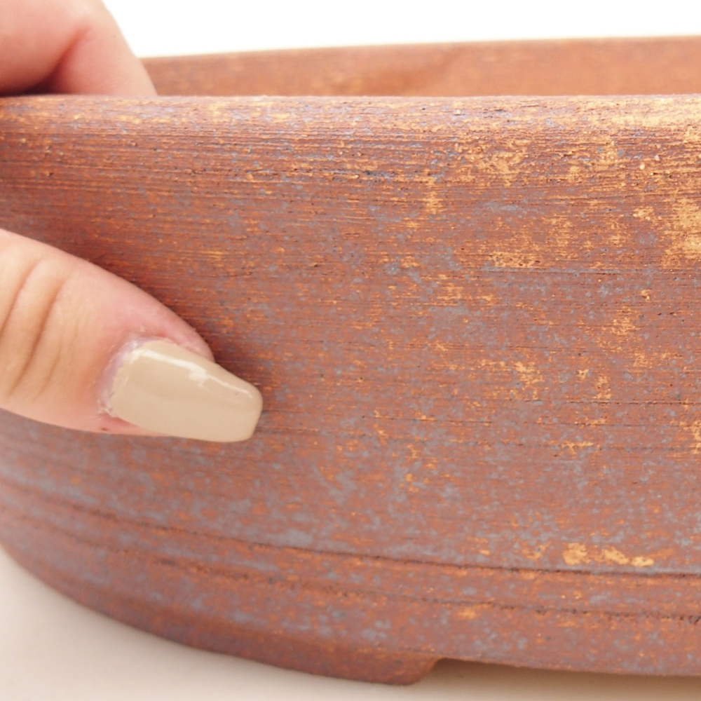 Bonsaischale 32,5 x 25 x 8,5 cm , Metallfarbe