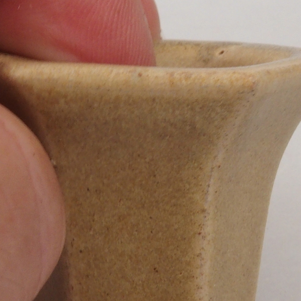 Mini-Bonsaischale 4 x 3,5 x 3 cm, braun