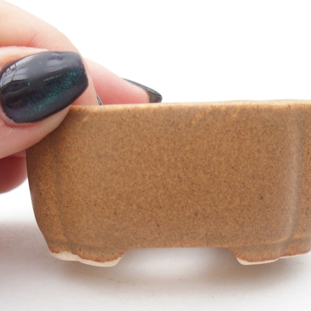 Mini-Bonsaischale 6 x 5 x 3 cm, braun