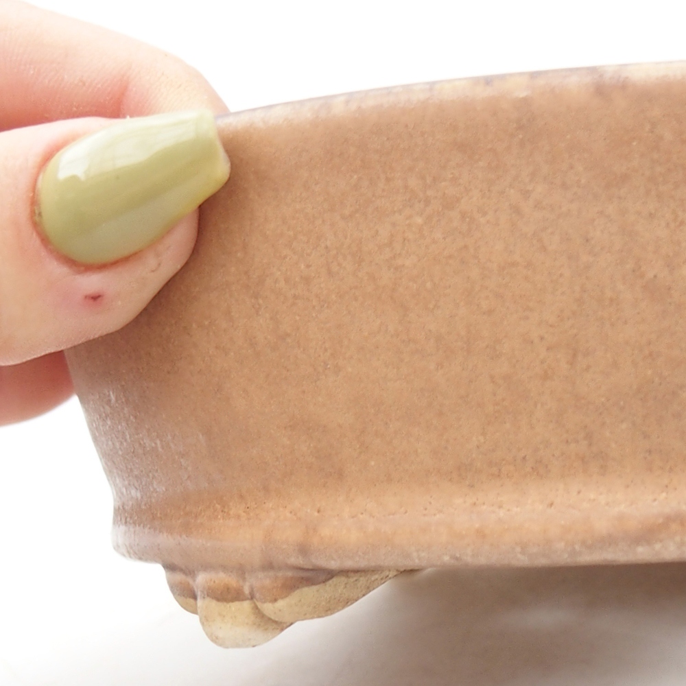 Bonsaischale aus Keramik 15,5 x 15,5 x 4,5 cm, rosa