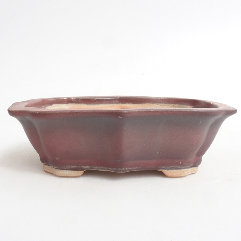 Bonsaischale aus Keramik 15,5 x 11,5 x 4,5 cm, rosa