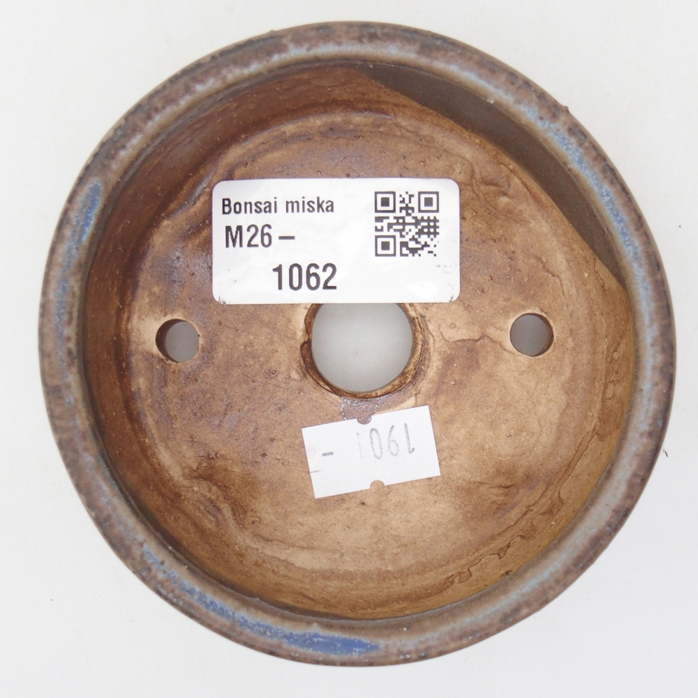 Bonsaischale aus Keramik 9 x 9 x 3,5 cm, Farbe blau