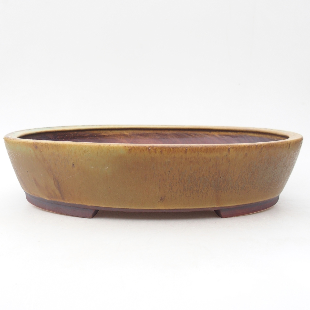 Bonsaischale aus Keramik 28 x 24,5 x 6 cm, grün