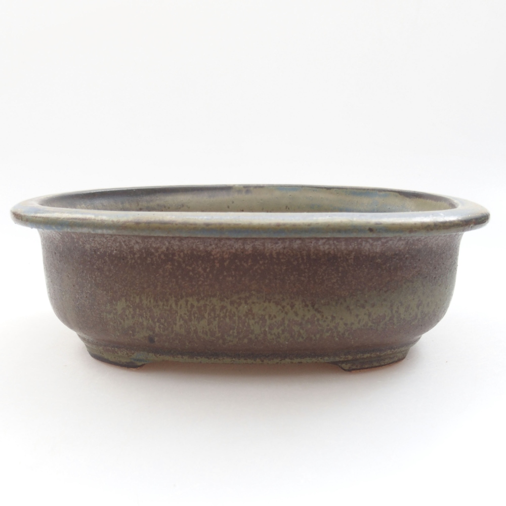 Bonsaischale aus Keramik 18 x 15 x 6 cm, braun