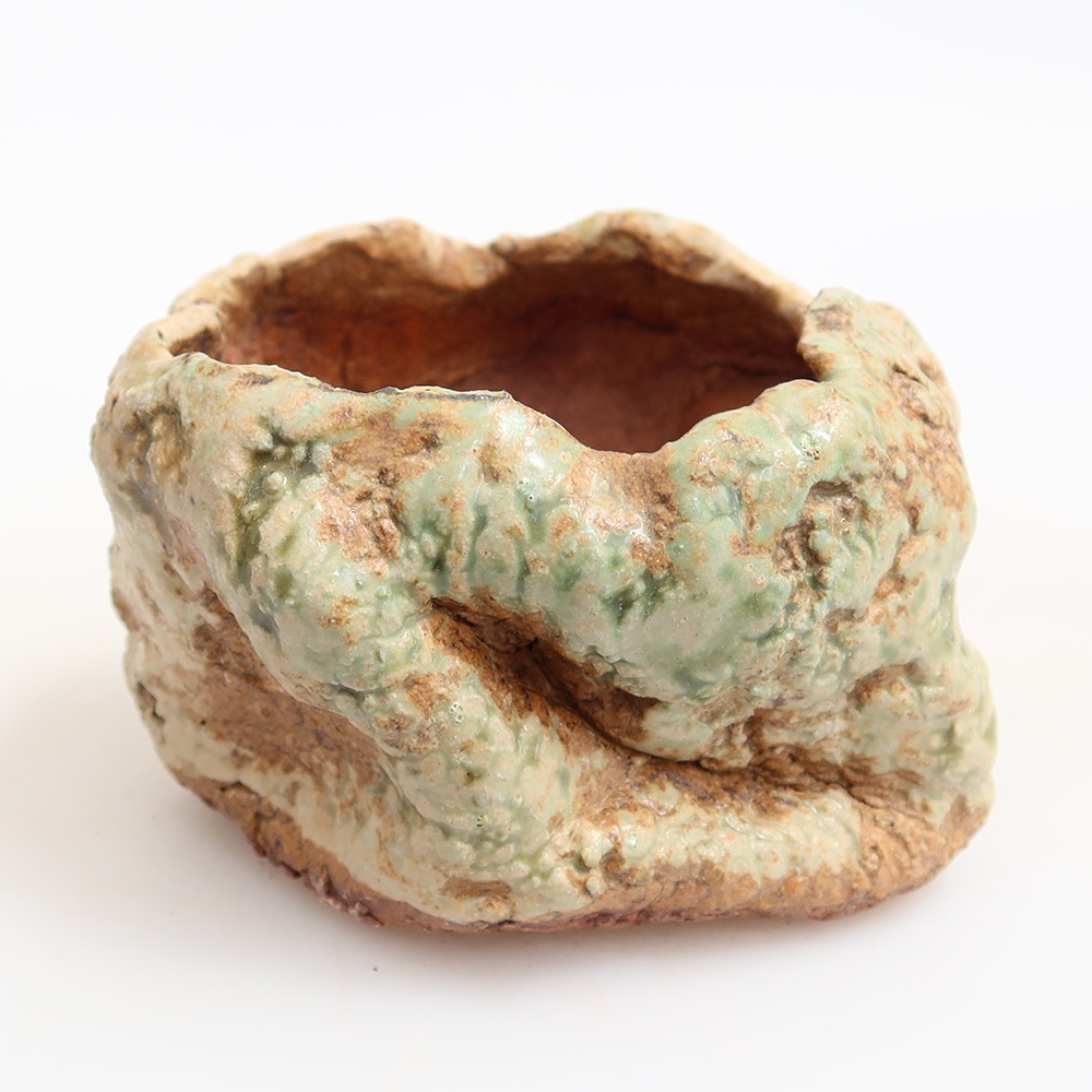 Keramikschale  6 x 6 x 5 cm, Farbe: grün