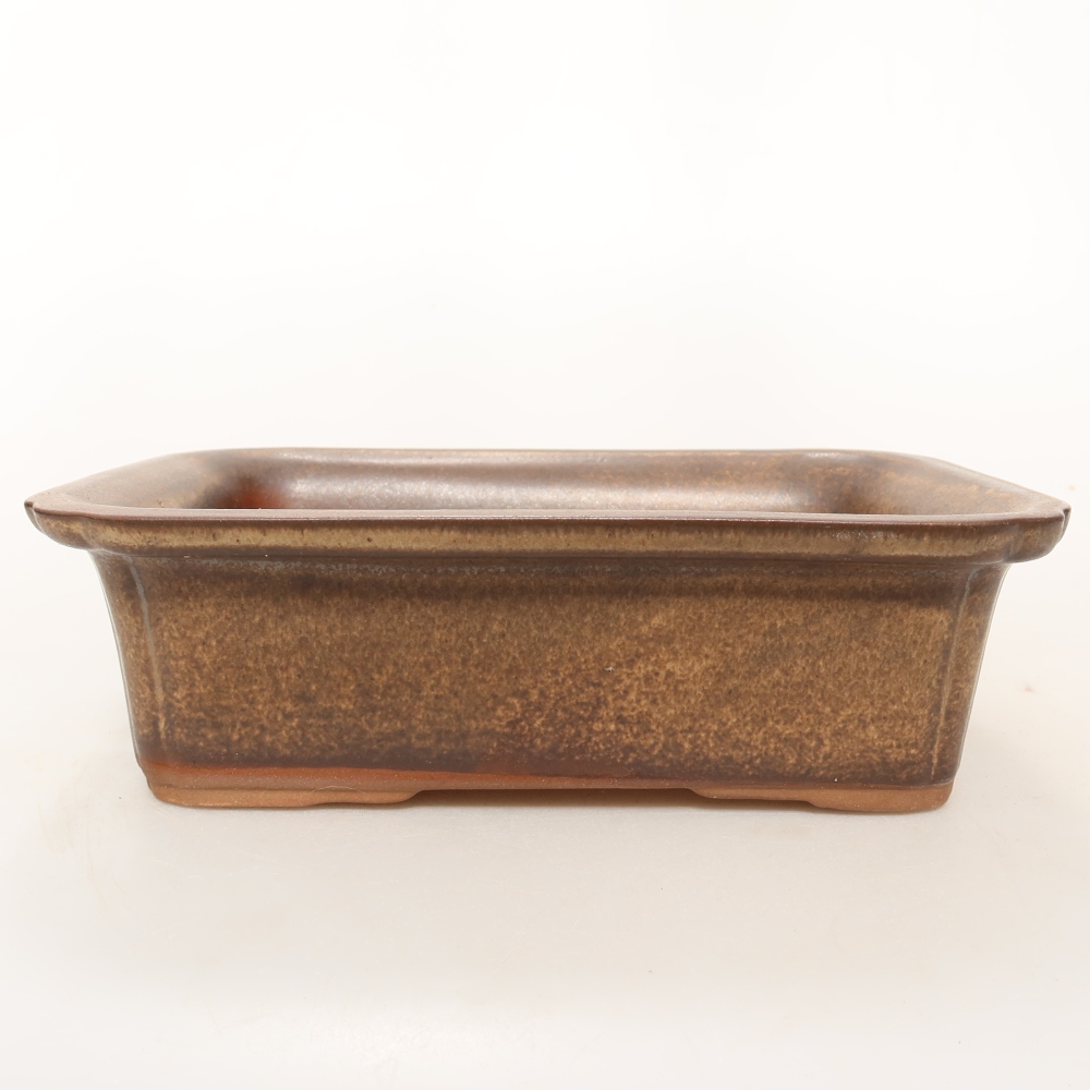 Keramikschale  20 x 15,5 x 6 cm, Farbe: braun