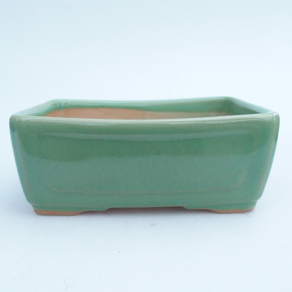 Bonsaischale aus Keramik 13 x 10 x 5 cm, grün