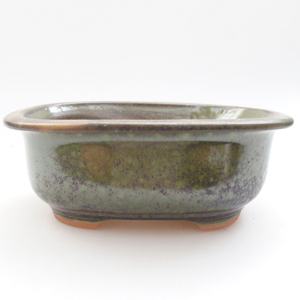 Bonsaischale aus Keramik 15,5 x 12 x 6 cm, grün
