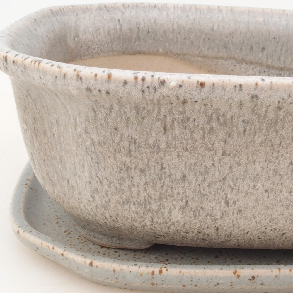 Bonsaischale + Untertasse H31 - beige