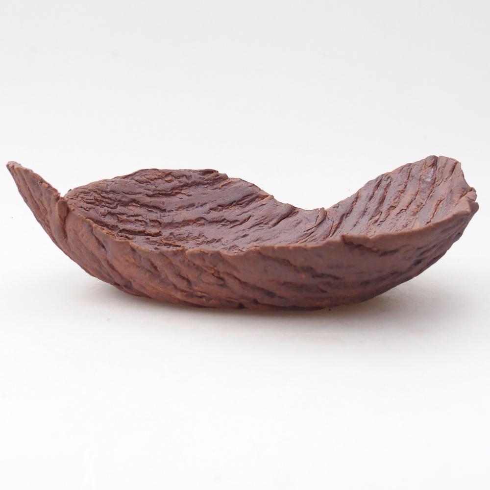 Keramikschale 22 x 18,5 x 6,5 cm , Farbe braun