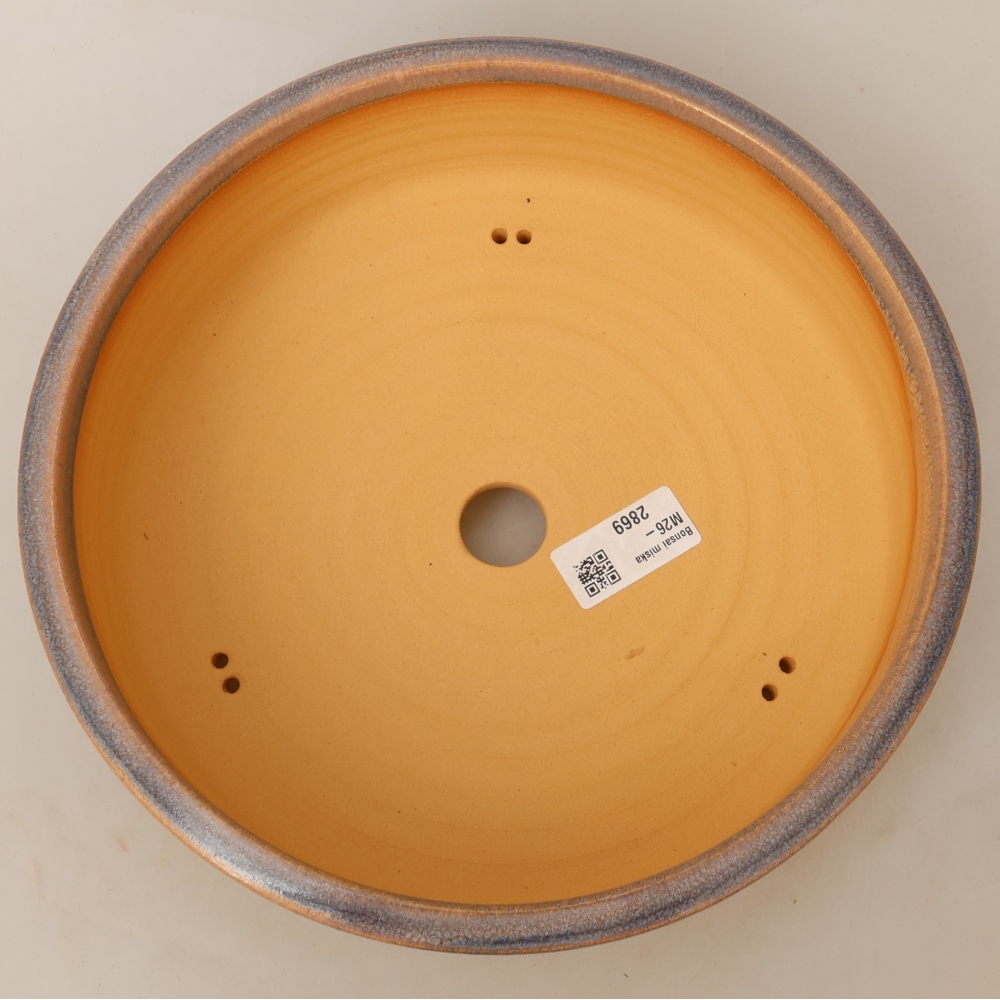 Keramik-Bonsai-Schale 24 x 24 x 7,5 cm, Farbe: Blau