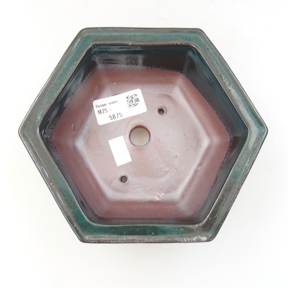 Bonsaischale aus Keramik 15,5 x 12 x 6 cm, Farbe blau