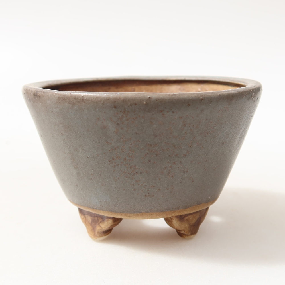 Bonsaischale aus Keramik 8,5 x 8,5 x 5 cm, Farbe blau