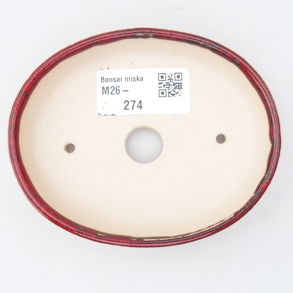 Mini-Bonsaischale 11 x 9 x 2 cm, orange