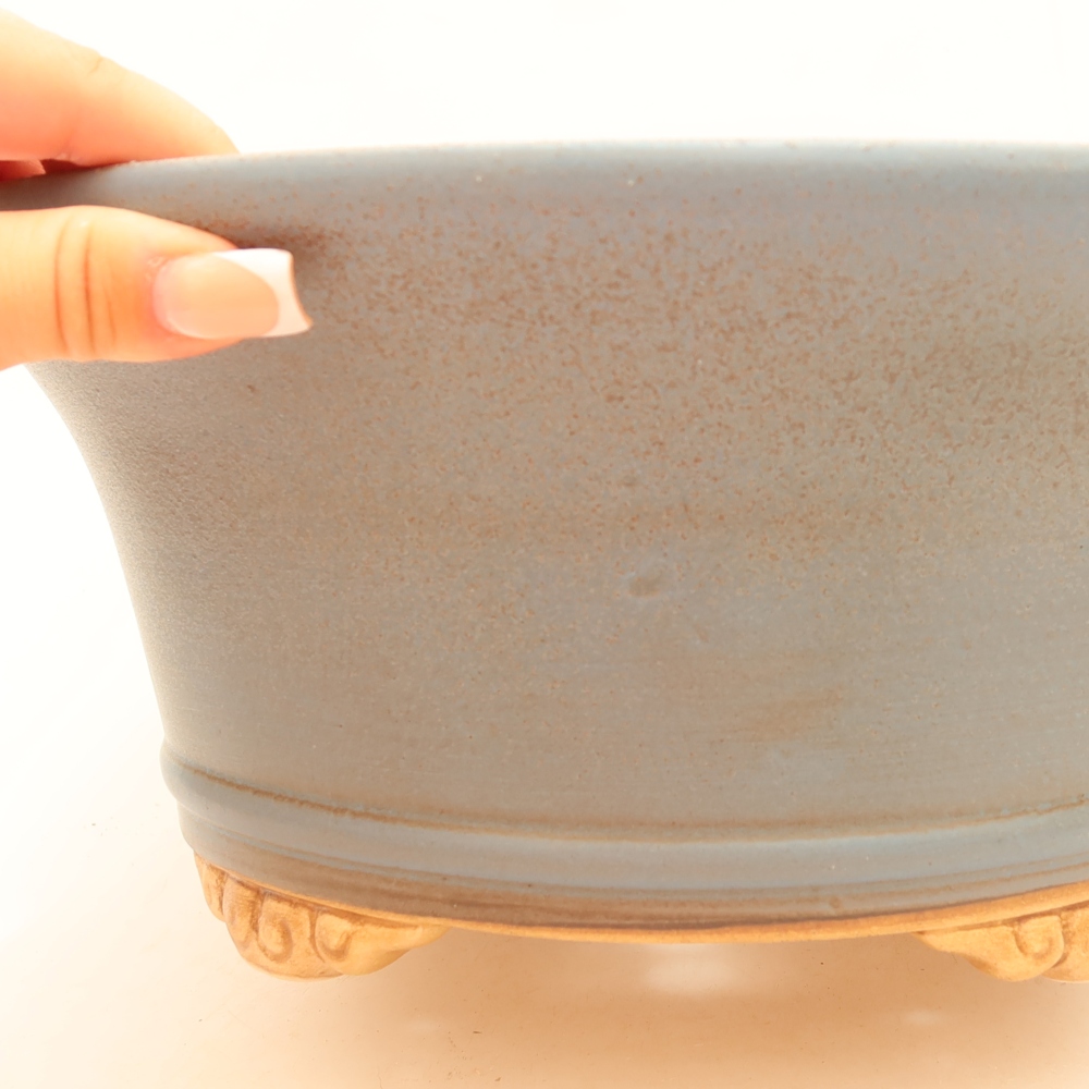 Keramik-Bonsai-Schale 29 x 29 x 12 cm, Farbe: Blau