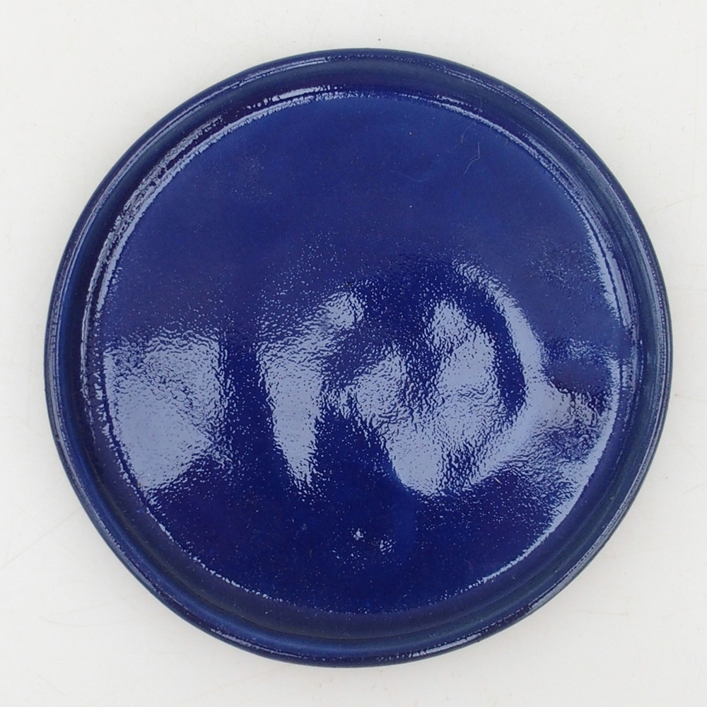 Runde Bonsai-Konsole D6-M - 11 x 11 x 1 cm - blau