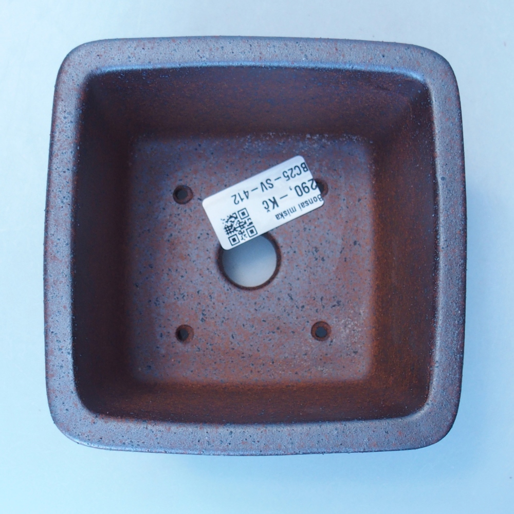 Schale 12 x 12 x 8,5 cm braun