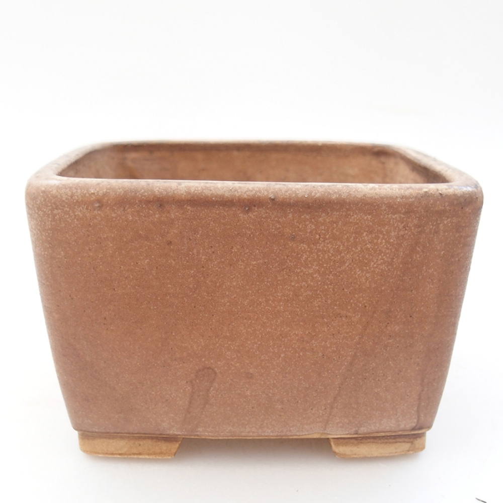 Bonsaischale aus Keramik 10,5 x 10,5 x 7 cm, rosa