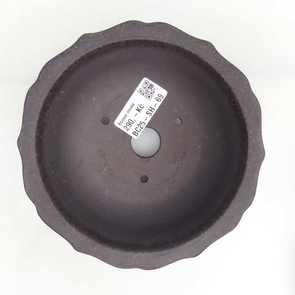 Bonsaischale aus Keramik 15 x 15 x 6,5 cm, bräunlich ocker