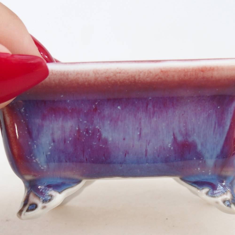 Mini-Bonsaischale 7 x 5,5 x 3 cm, Farbe lila