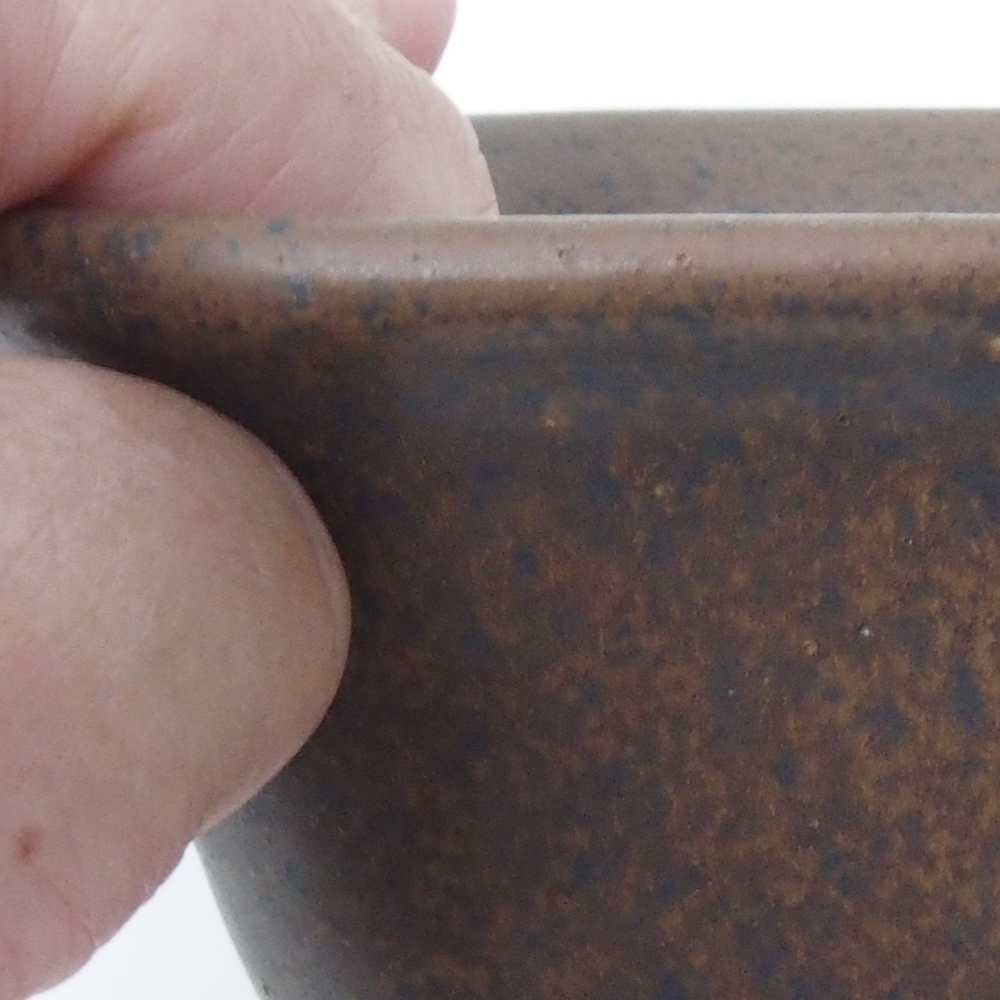 Bonsaischale H37 - 14,5 x 13 x 6,5 cm - braun