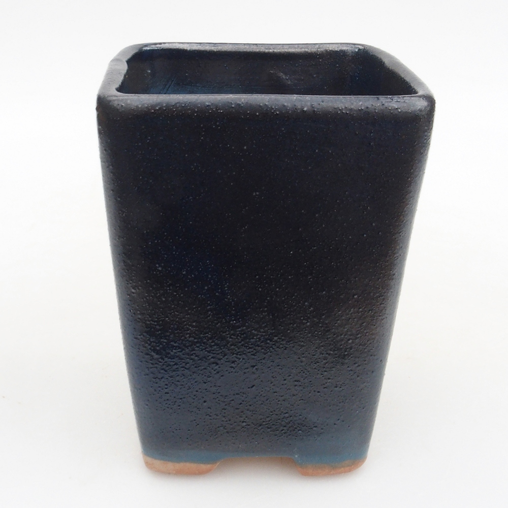 Bonsaischale aus Keramik 8 x 8 x 10,5 cm, Farbe blau