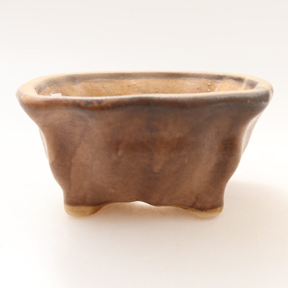 Keramik-Bonsai-Schale 7 x 7 x 3,5 cm, Farbe: Rosa