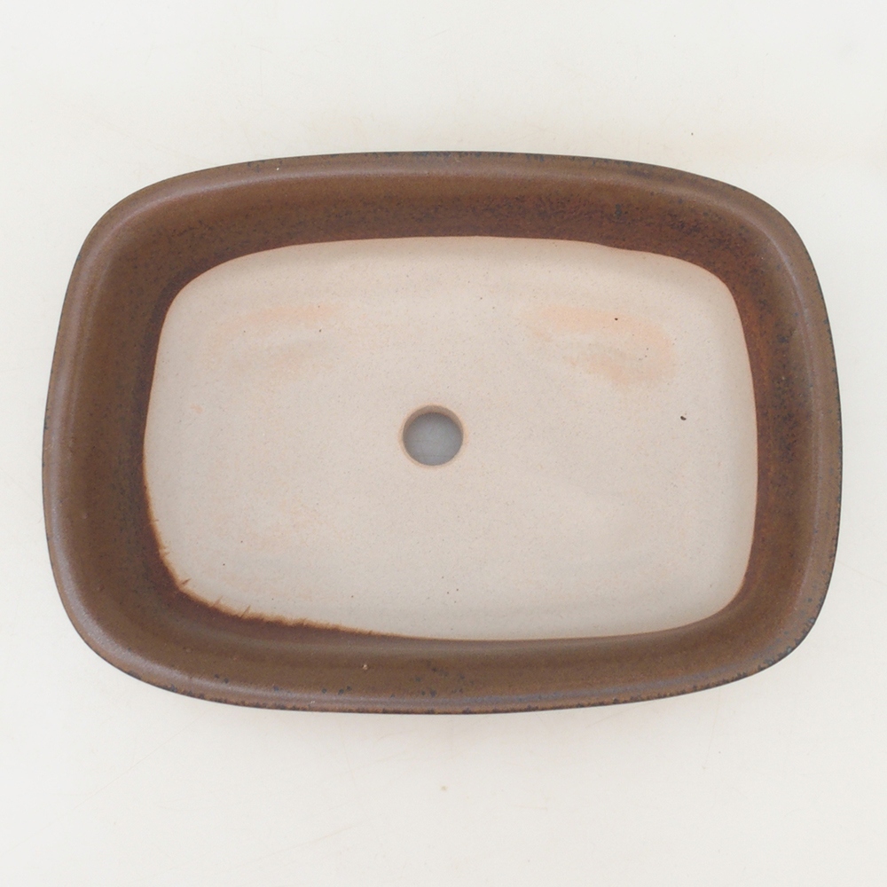 Bonsai-Schale H02 - 19 x 13 x 5 cm - braun