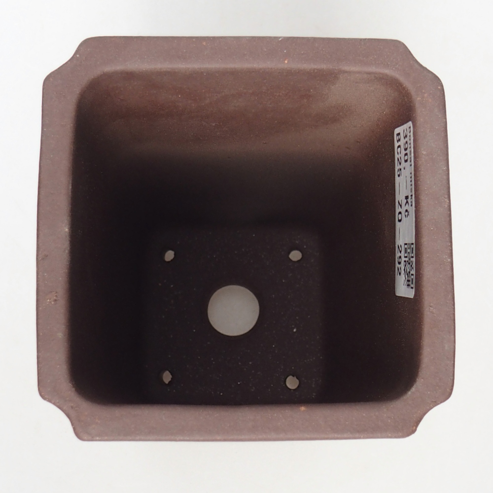 Schale 9 x 9 x 18 cm braun