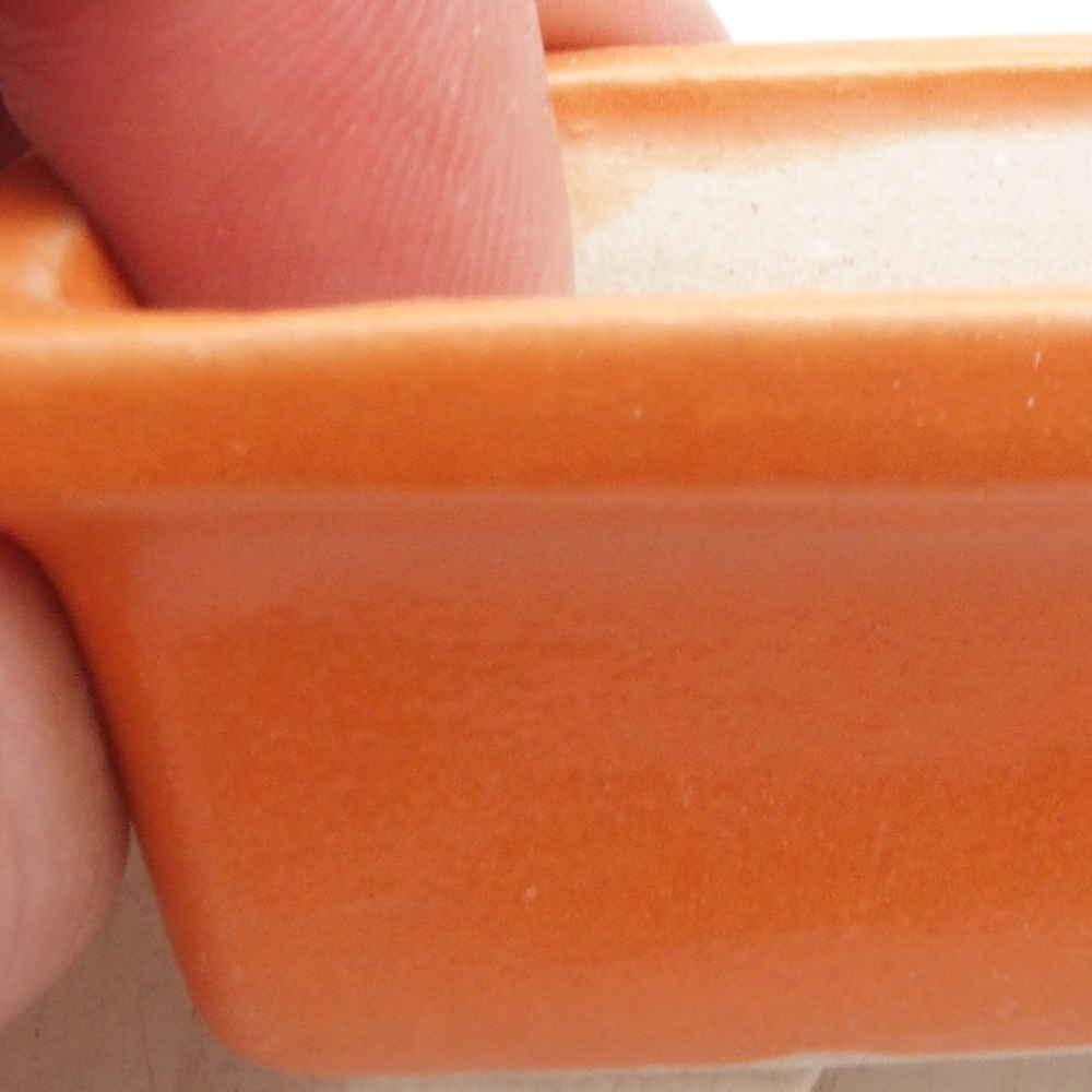 Mini-Bonsaischale 6 x 4 x 2,5 cm, orange