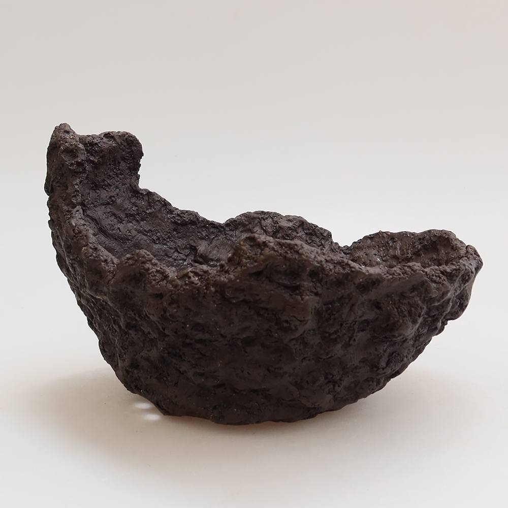 Keramikschale 18 x 16 x 13 cm, Farbe: braun