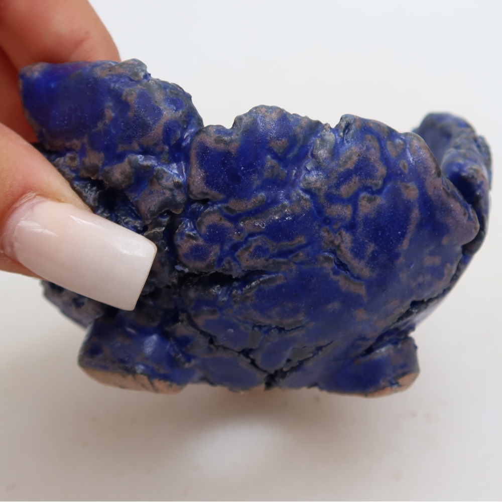 Keramikschale  10 x 9,5 x 5,5 cm, Farbe: Blau