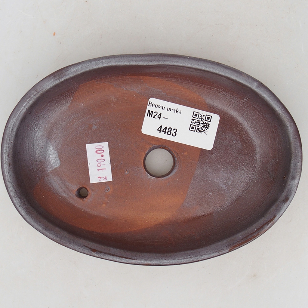 Bonsaischale aus Keramik 15,5 x 11 x 2,5 cm, braun