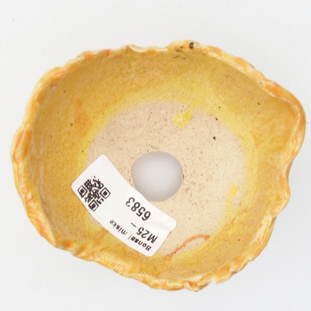 Keramikschale 9 x 8 x 6 cm , gelb