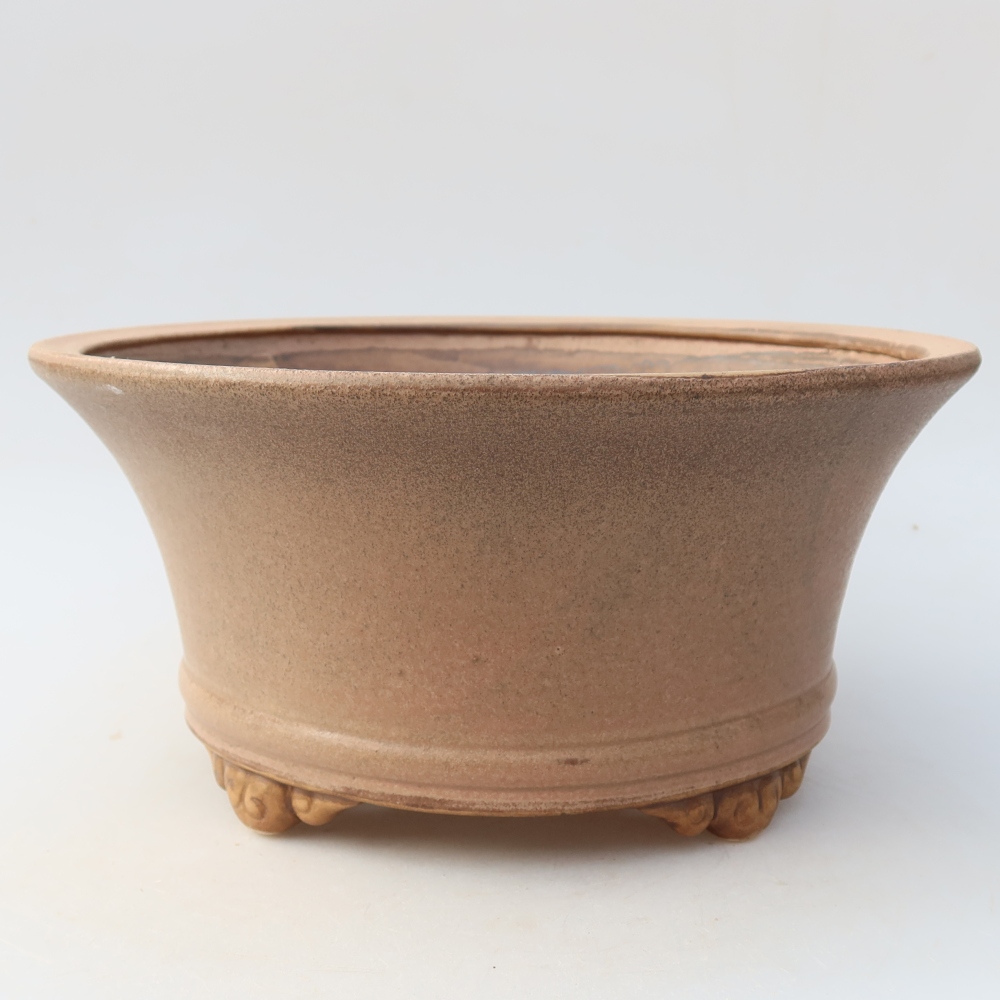 Keramik-Bonsai-Schale 24,5 x 24,5 x 11,5 cm, Farbe: Rosa
