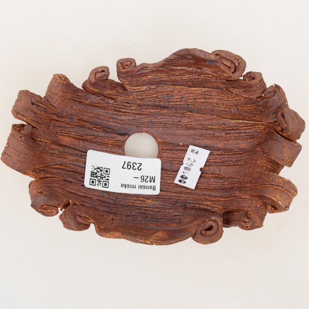 Keramikschale  13 x 9 x 6 cm, Farbe: braun