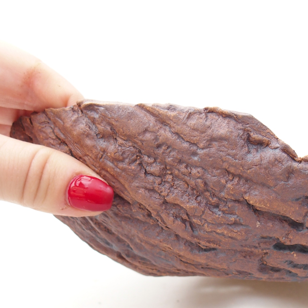 Keramikschale 20 x 16 x 6 cm , Farbe braun