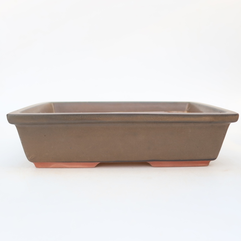 Keramikschale  25,5 x 19 x 6,5 cm, Farbe: braun