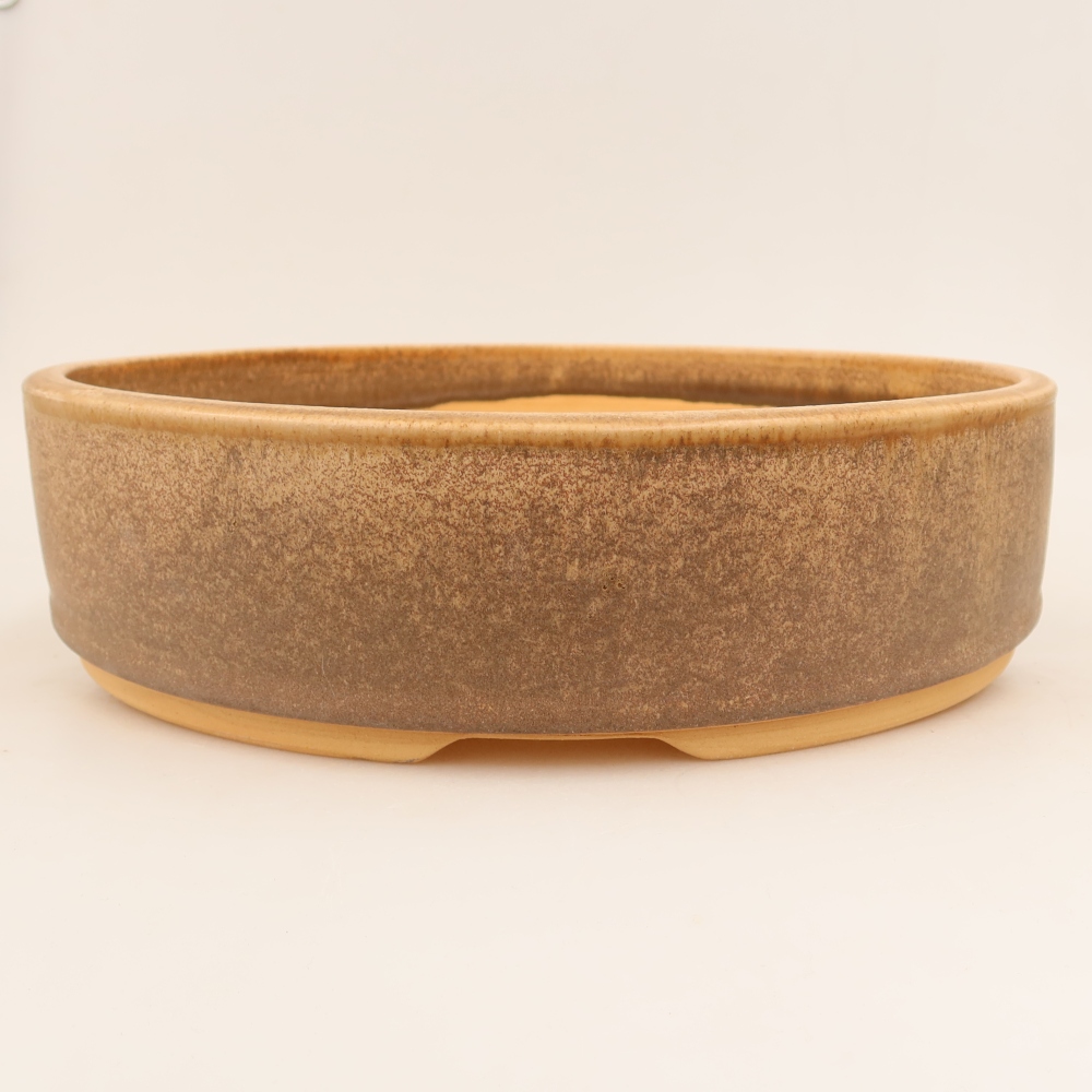 Keramik-Bonsai-Schale 31 x 31 x 8 cm, Farbe: braun