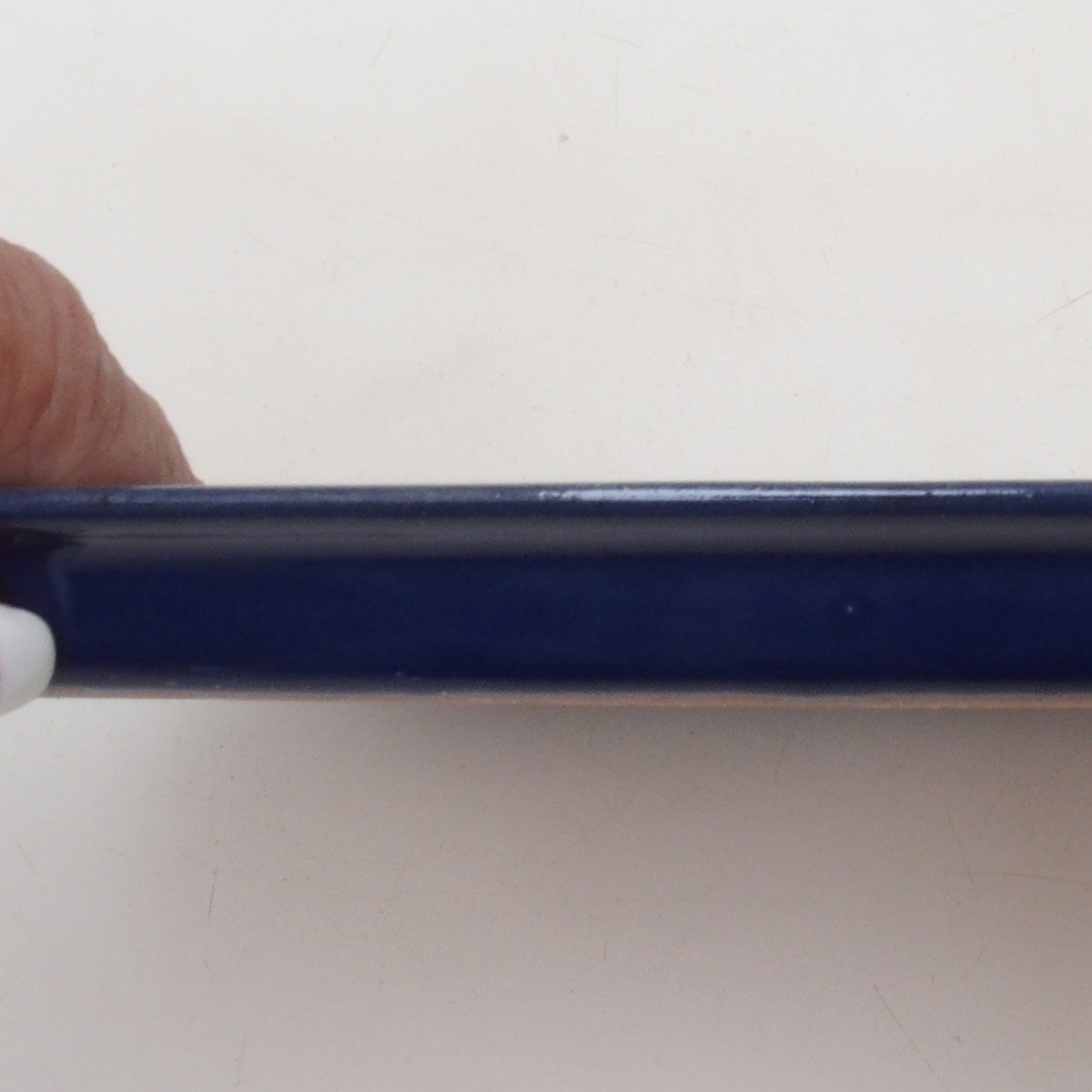 Keramikschale H08 - 22,5 x 16 x 1 cm - blau