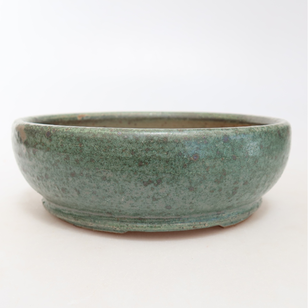 Bonsaischale aus Keramik 15 x 15 x 5 cm, grün