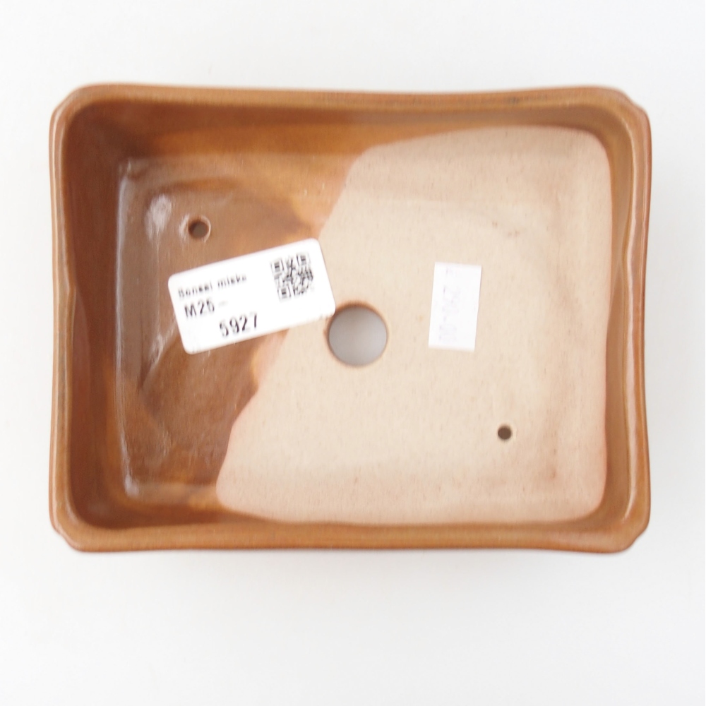 Bonsaischale aus Keramik 15,5 x 12 x 6 cm, Farbe blau