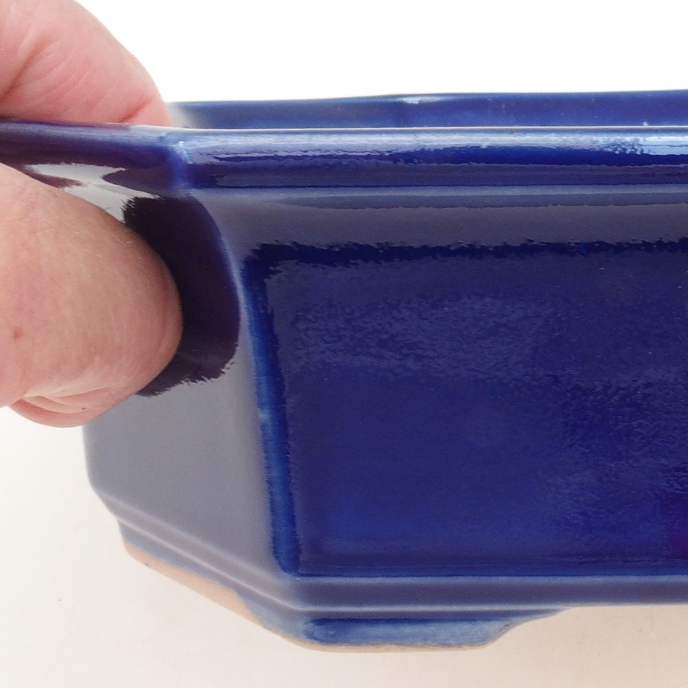 Bonsaischale H14 - 17,5 x 17,5 x 6 - blau