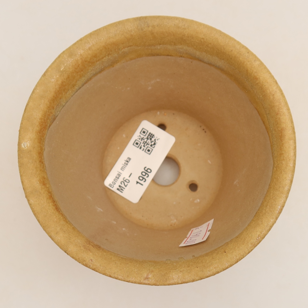 Keramik-Bonsai-Schale 11 x 11 x 7 cm, Farbe: Beige