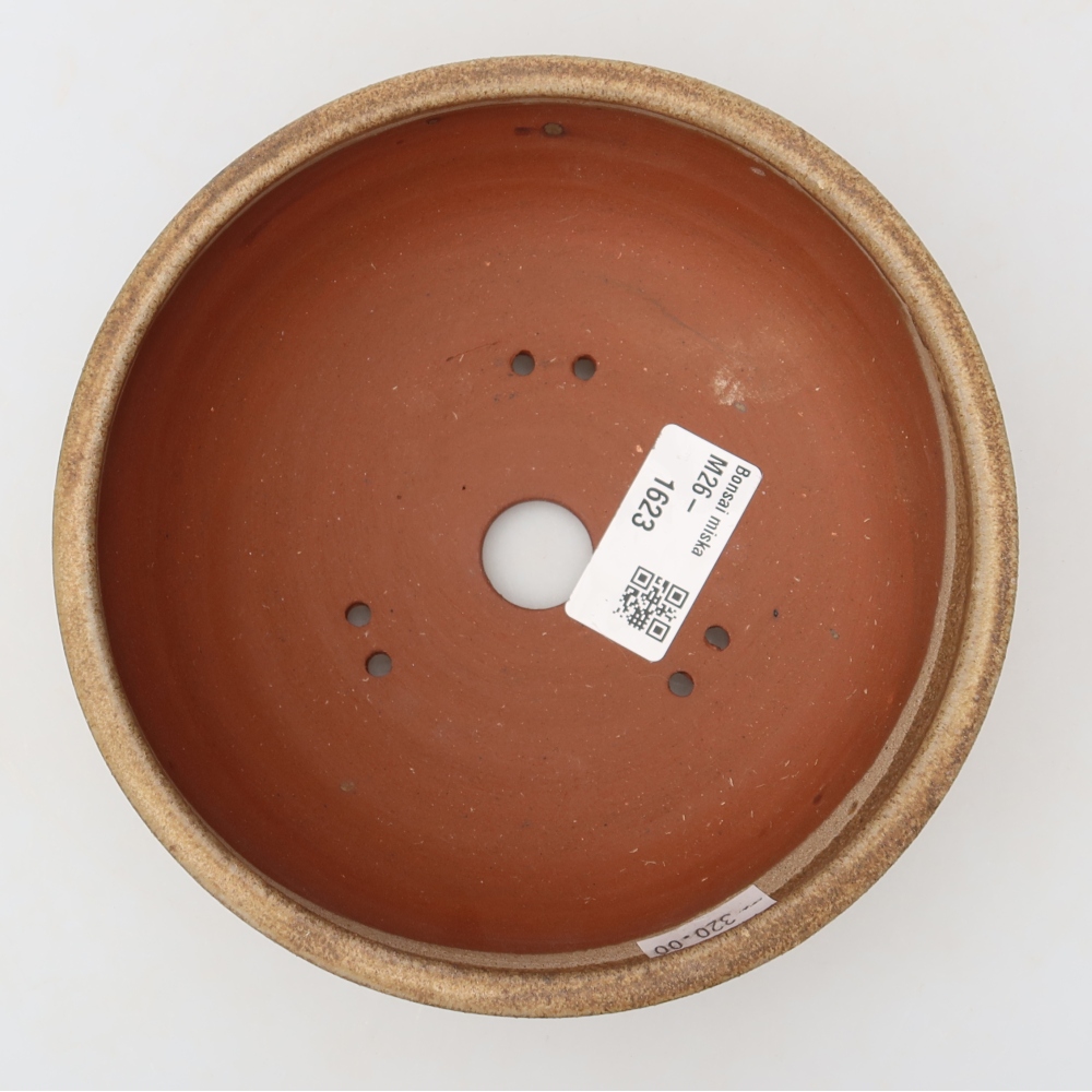 Bonsaischale aus Keramik 15 x 15 x 5 cm, braun